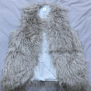 Faux fur vest